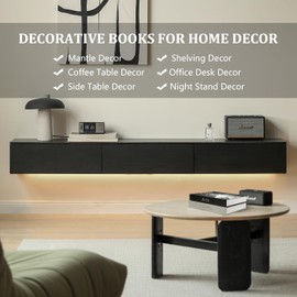 USTOTOP Decorative Books Set, Storage Box for Entry Table, Decorative Stacked Books Decor, Shelf Decor Accents Decorative Books, Decor Books for Home Decor, Faux Books for Decoration Home, Office