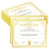 Gold Certificate of Completion Award Card 8 x 10 Inch