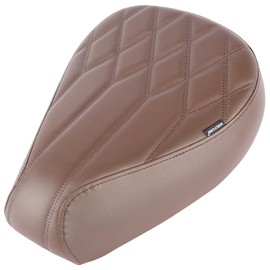 Motorcycle Leather Rider Saddle Solo Front Driver Seat Cushion Pillion Pad Compatible with CT125 Trail Hunter Cub 125 2020 2021 2022 2023 2024 2025, Brown