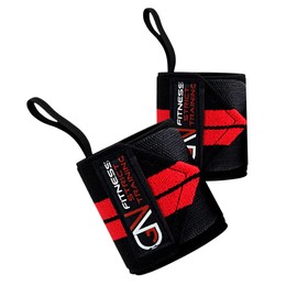 GN Fitness - Muñequeras para Gym - Wrist Wraps - Muñequeras Deportivas - Muñequera Deportiva - Muñequera Par - Muñequeras Crossfit - Muñequeras Powerlifting - Protege Tus articulaciónes (Rojo)