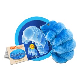 GIANTmicrobes Waterbear Plush - Learn About Microscopic Life with This Cuddly Plush, Unique Gift for Family, Friends, Tardigrade Fans, Scientists, Educators and Students