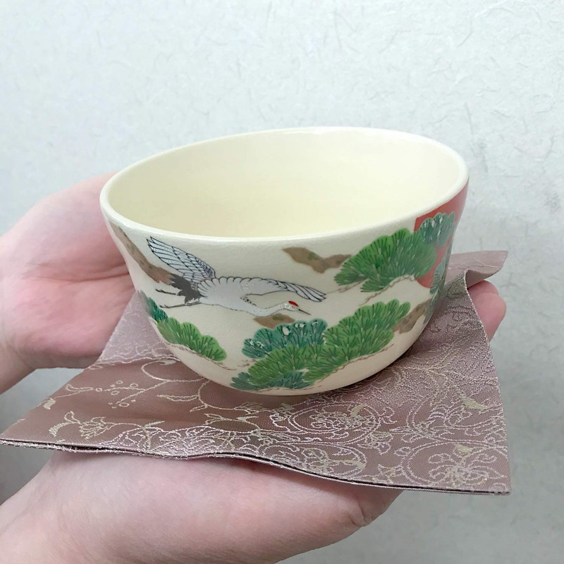 Nakagawa Masashichi Shoten Tea Ceremony (Strawberry) Pure Silk Red Type