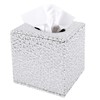 Discoball Tissue Box Cover PU Leather Cube Tissue Holder -