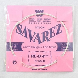 SAVAREZ サバレス クラシックギター弦 ピンクラベル ノーマルテンション4弦 524R (4st)