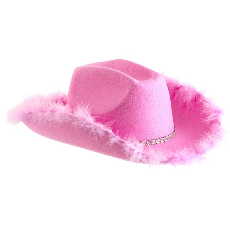 Solafas Cowboy Hats for Adults Fancy Dress(Pink)