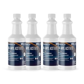 Premium n-Amyl Acetate - ACS Certified, Ideal for Scientific Research and Testing - 4 Quart Bottles