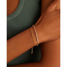 gorjana Wilder Mini Alphabet Bracelet S