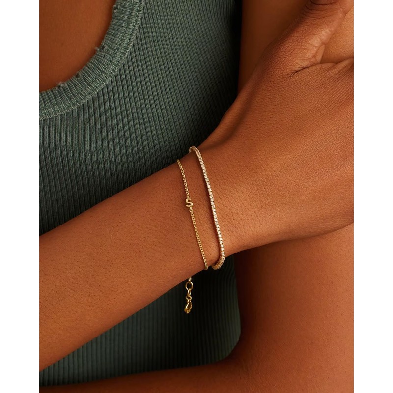 gorjana Wilder Mini Alphabet Bracelet S
