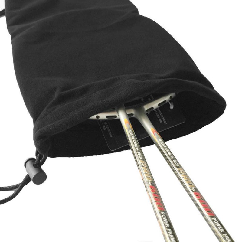 Badminton Racquet Cover Bag Soft Fleece Storage Bag Case for