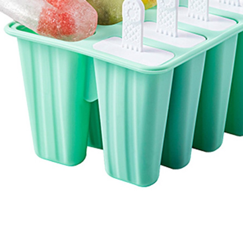 Ice Cream Mould 10 Grids Food Grade Silicone Non Stick