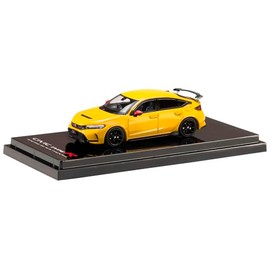 1/64 Honda CIVIC TYPE R (FL5) RACING BLACK PACKAGE / Car with Genuine Optional Parts Yellow (Custom Color)
