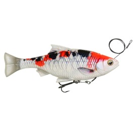 Savage Gear 4D Line Thru Pulse Tail Roach Rubber Fish Colour: Koi Length / Weight: 18 cm / 90 g