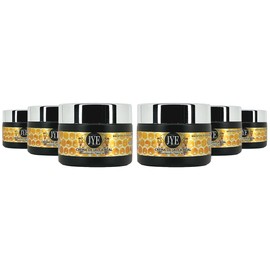 JYE Set de 6 Frascos de Crema de Jalea Real natural. Crema de miel altamente hidratante para todo tipo de piel, antienvejecimiento