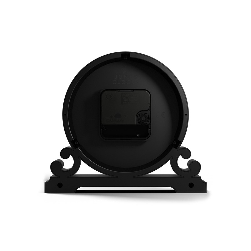 JONES CLOCKS® Saloon Table Clock | Traditional Double Scroll Design