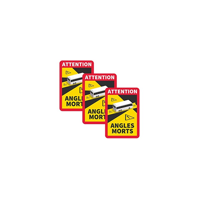 Stickerloveshop Blind Spot Attention Angles Morts Sticker – Pack of