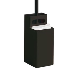 Nitori 8580976 Flooring Wiper Stand, Racker, Black