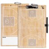 HIGHRAZON Basketball Coaches Clipboard,White Double-Sided Dry Erase Coach Clipboard, Color