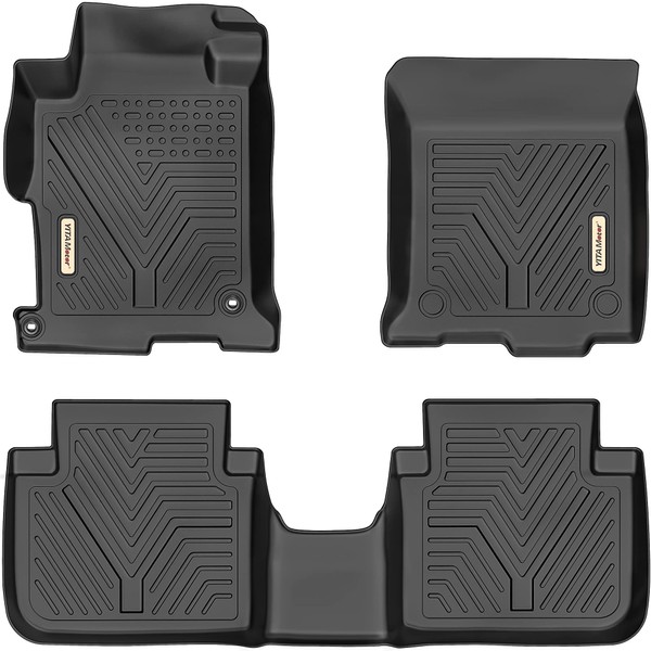 YITAMOTOR Floor Mats Compatible with Honda Accord, Custom fit Floor Liners for 2013-2017 Honda Accord Sedans, 1st & 2nd Row All Weather Protection, Black