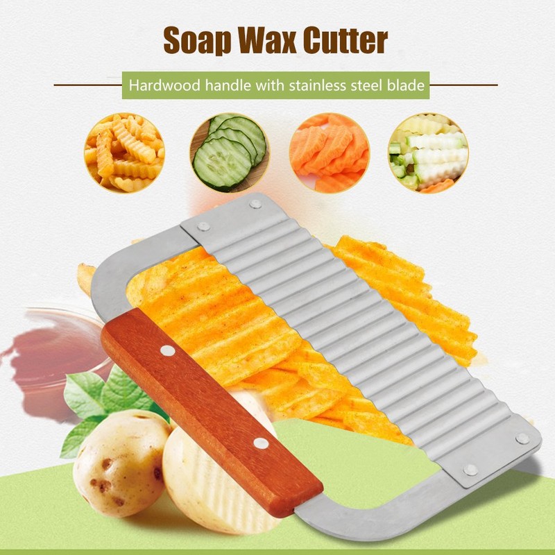 Soap Cutter Hardwood Handle Wave Cutter Wax Vegetable Soap Shaping