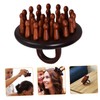 TOVINANNA Wooden Scalp Massager Comb with Wide Tooth Design for