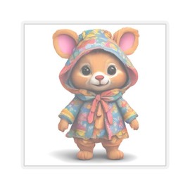 Kiss-Cut Stickers Decor Decorative - Vinyl, Glossy, Waterproof, Smooth - size: 2" × 2", surface: White