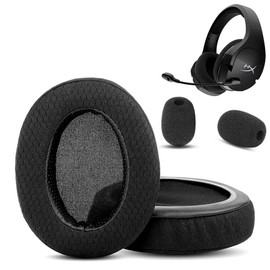 Cloud X 7.1 Ear Pads, HAIZEEN Ear Pads Compatible with HyperX Cloud (CloudX) Stinger Core Wireless / 7.1 Gaming Headsets Ear Pads Replacement Cushion (Breathable Fabric/High-Quality Foam)
