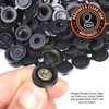 HNYYZL Plastic Hinged Screw Covers - 150 PCS Black, Flip