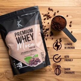 Proteína Whey Moca Kardagar De 1kg Rinde 33 Porciones 28gr