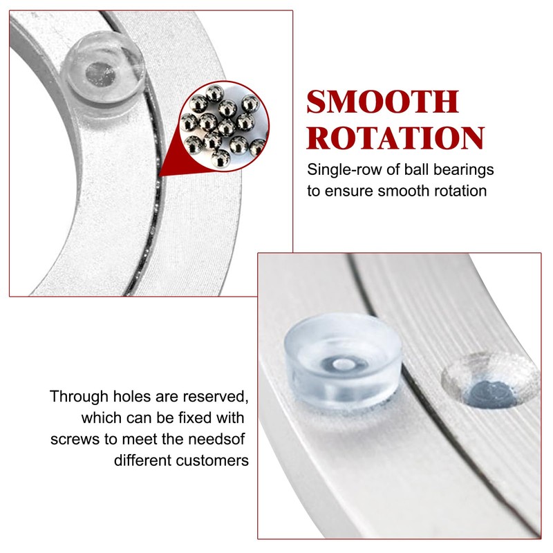 Swivel Turntable Lazy Susan, Heavy Duty Aluminium Alloy Rotating Bearing