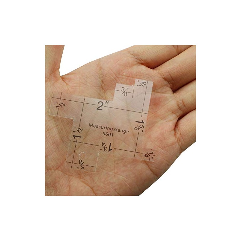 NX Garden Mini Sewing Measuring Gauge Transparent Acrylic Quilting Rulers