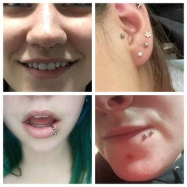 Besyvvin 20pcs Piercing Balls 16G 3mm Stainless Steel Silver 1.2mm Replacement Balls for Lip Eyebrow Septum Piercing