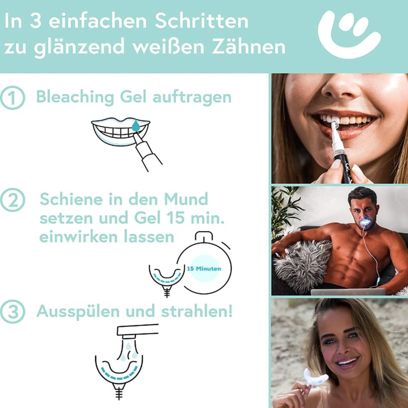 UniqueSmile High-Quality Teeth Whitening Kit, All-in-One Bundle for Teeth Brightening