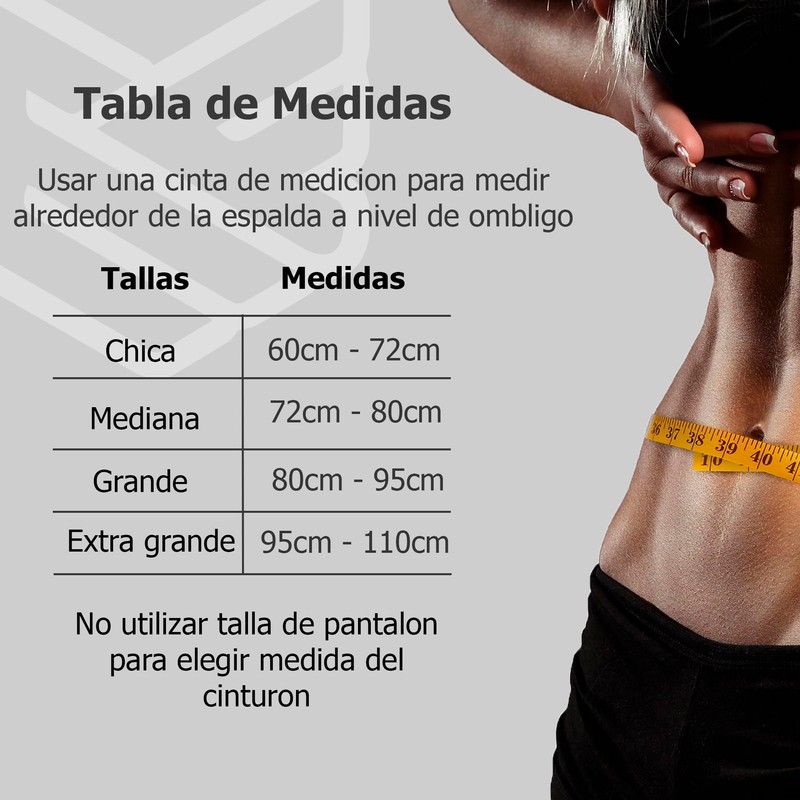 Cinturon para gimnasio, faja para soporte de espalda baja, ideal