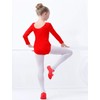 Furein Girls' Ballet Leotard with Long Sleeves, Crew Neck