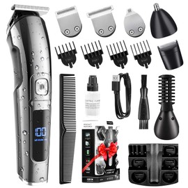 TBBSC Hair Clippers for Men, Hair Trimmer, Men's Grooming Kit, Beard Trimmer, 15 in 1 Professional Cordless Electric Hair Clipper Kit, USB Rechargeable Waterproof Hair Cutting Kit