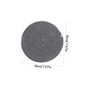 Mikinona 4pcs Cotton Woven Pot Pad Weave Mat Round Hot