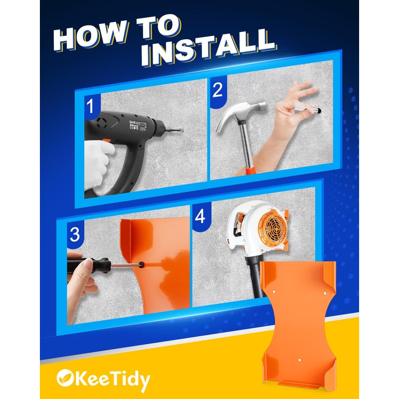 KeeTidy Leaf Blower Hanger for Stihl BG-56 BG-66 SH-56