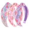 TIOSRU Sequins Headbands for Girls, Glitter Rainbow Girls Headbands Cute