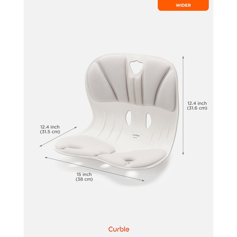 curble Wider 2PACK, Ergonomic Lower Back Chair Support, Lumbar Support