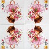 Serviette Flowergirl ? Blumenmädchen ? 20 Stk.