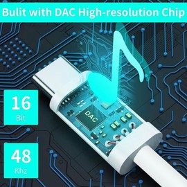 USB C to 3.5mm Audio Aux Jack Cable,[MFi Certified] Aux Cord for iPhone 16 15,Type C to 3.5mm Headphone Car Stereo Cord Compatible with iPhone16/15/15 Plus /15 Pro Max,iPad Pro to Car,Speakers(3.3FT)