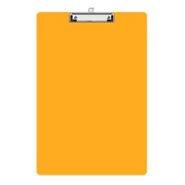 Juvealoe Extra Large Clipboard, 11 x 17 Light Orange Plastic Drawing Boards, Horizontal Clip Board, Vertical Layout, Suitable for Sketching, Watercolor. Drafting & Art Supply