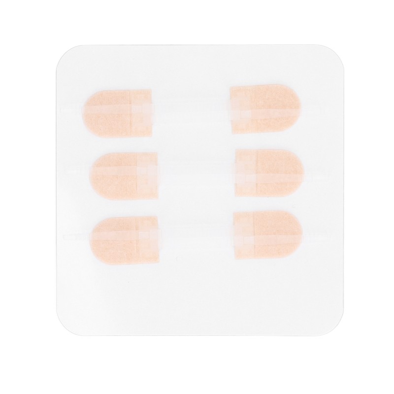 3 Strap Zipper Wound Closure Patches Breathable Seamless Elastic Zip