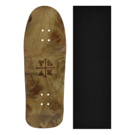 Wooden Fingerboard Carlsbad Cruiser Deck, The Graham Cracker - 34mm x 100mm - Handmade, Pro Shape & Size - Five Plies Wood Veneer - Includes Prolific Foam Tape - Teak Tuning