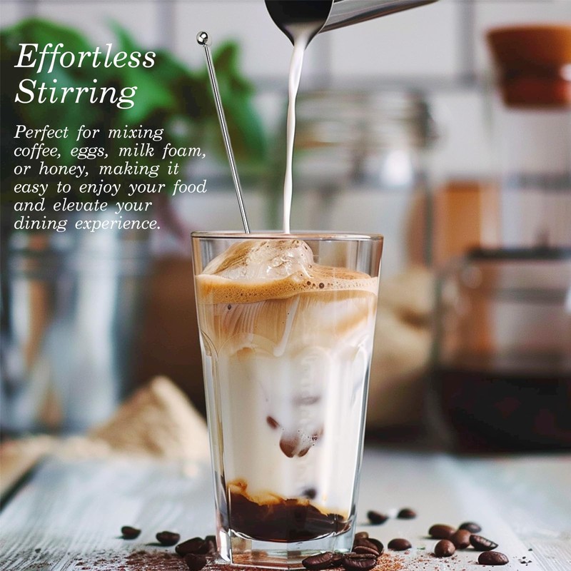 Stainless Steel Coffee Stir Sticks – 4 Pack Reusable Swizzle