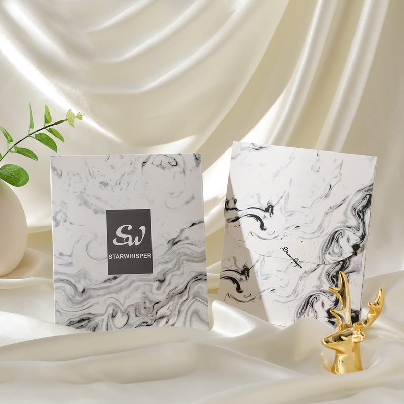 STARWHISPER 100% Pure Mulberry Silk Square Scarf-27''x27 Lightweight Hair Scarves