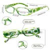 5 Pack Spring Hinge Reading Glasses Rectangular Fashion Quality Readers
