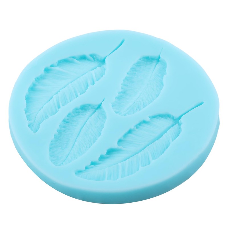 Feather Silicone Molds Peacock Feather Fondant Chocolate Mold