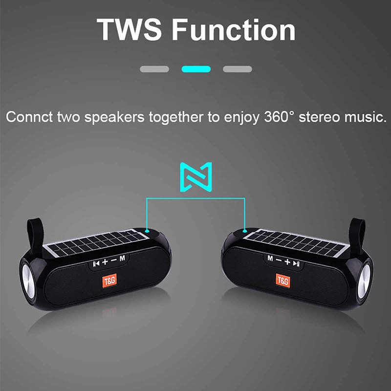 Ellenne BLUETOOTH SPEAKER SPEAKER WITH SOLAR CHARGING 10W WIFI SPEAKER