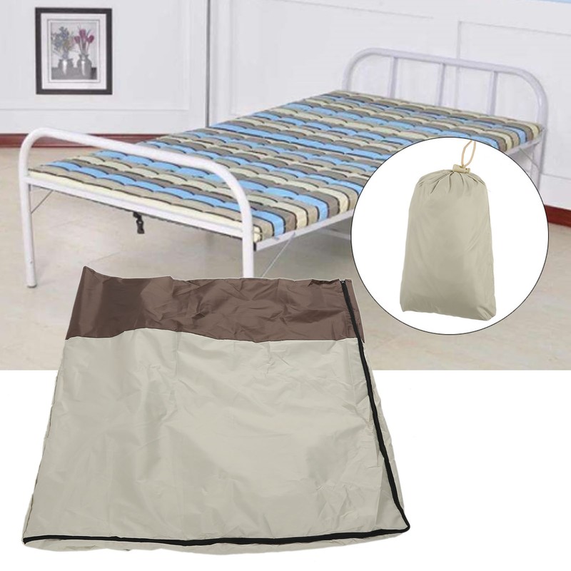 Folding Bed Cover Dustproof Waterproof Rollaway Bed Protective Cover for